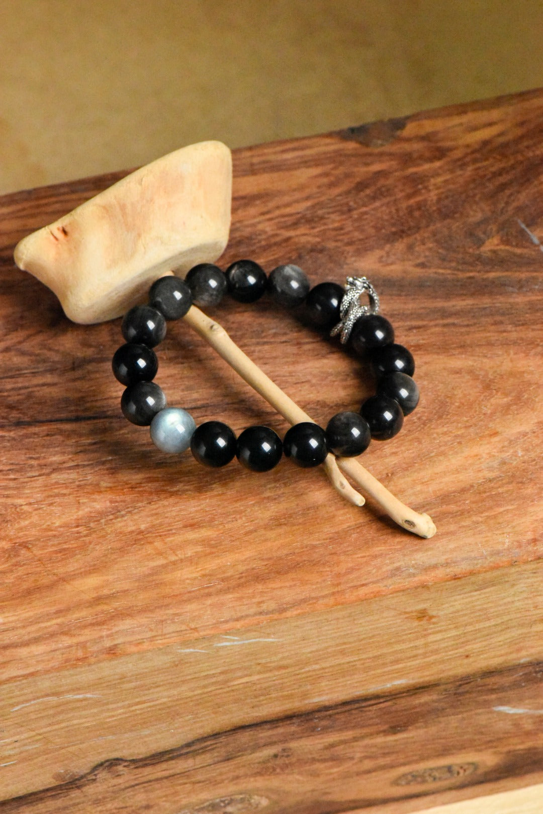 ▫️▪️ Silver Lime Moonlight Bracelet (Men)